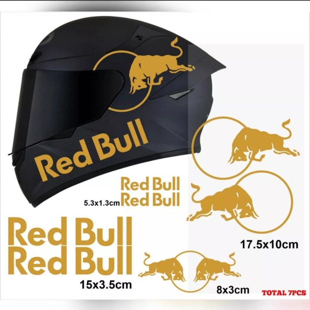 stiker helm RedBull