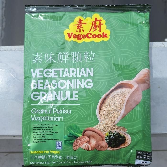 

Bumbu Vege Cook Vegetarian Seasoning Granule 500 gr ( Vegan & Halal )