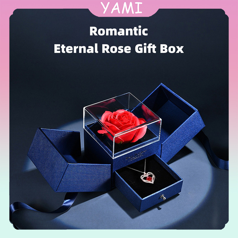

Romantic Eternal Rose Gift Box / Kotak Perhiasan Bunga Mawar / Kotak Hadiah Mawar Gift Box Mawar / Kado Pasangan / Anniversary Ulang Tahun Hadiah