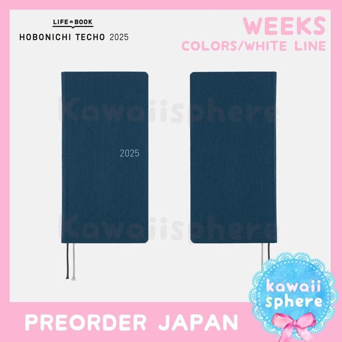 

READY Hobonichi Techo 2025 Weeks | Colors / White Line Series | Hobonichi Weeks 2025 | Ready Stock Handcarry Japan - Star Dust JPN April