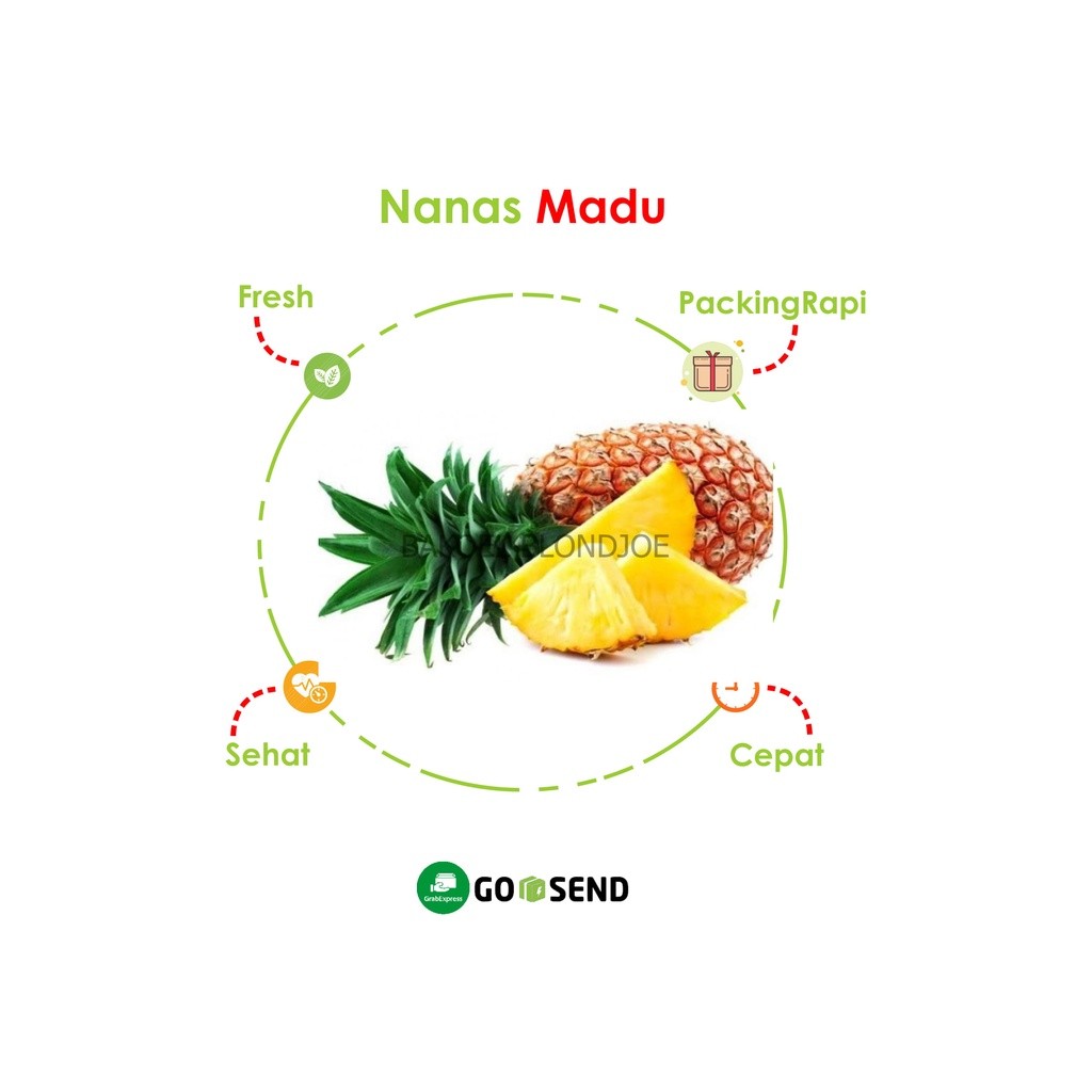 

NANAS MADU KUPAS UTUH/ PINEAPLLE / FRUIT FRESH / BUAH BUAHAN SEGAR ONLINE PASAR SURABAYA