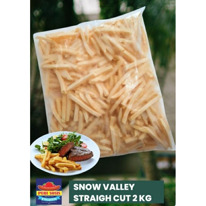 

KENTANG SNOW VALLEY STRAIGHT CUT 2KG, Kentang goreng kemasan curah