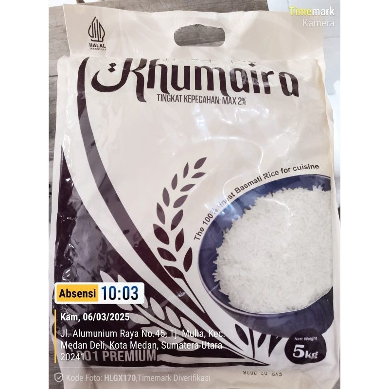 

Beras Khusus / Beras Premium / Beras Super Basmati 5kg