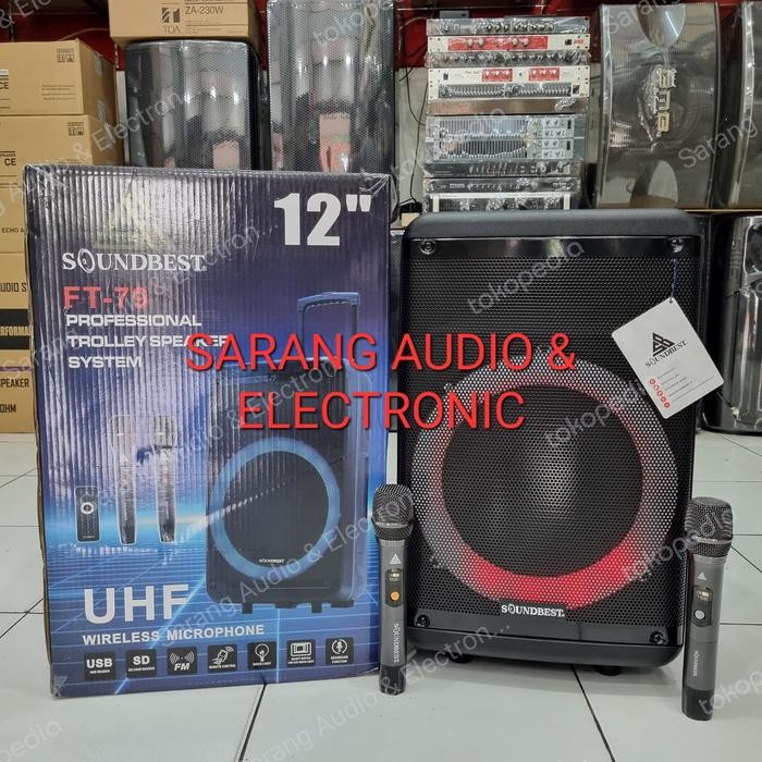 Speaker Portable Soundbest FT 79 ft79 ORIGINAL MIC WIRELESS