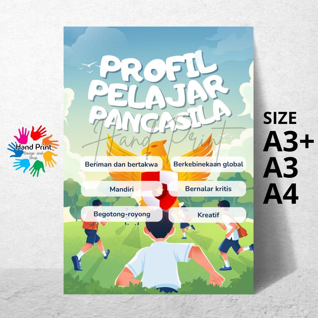 Cetak Poster Profil Pelajar Pancasila Edukasi Anak Size A3+