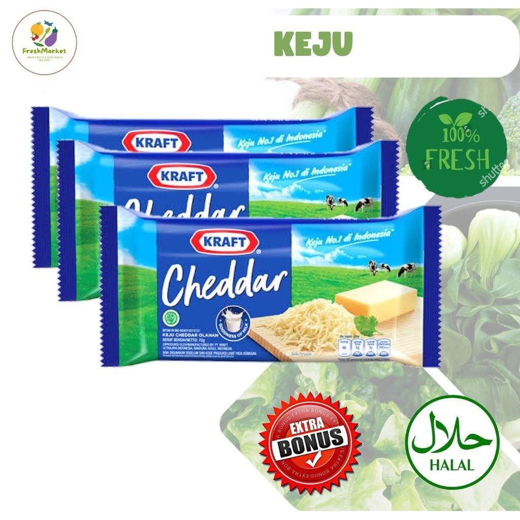 

Keju Kraft Cheddar 150 Gram Sayurinstant