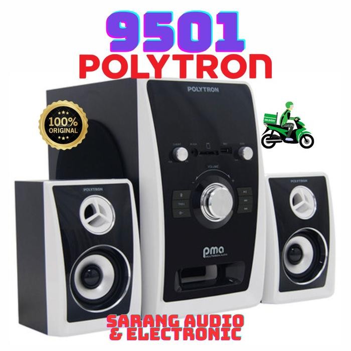 Speaker Multimedia POLYTRON PMA 9501 PMA9501 Original Bluetooth White