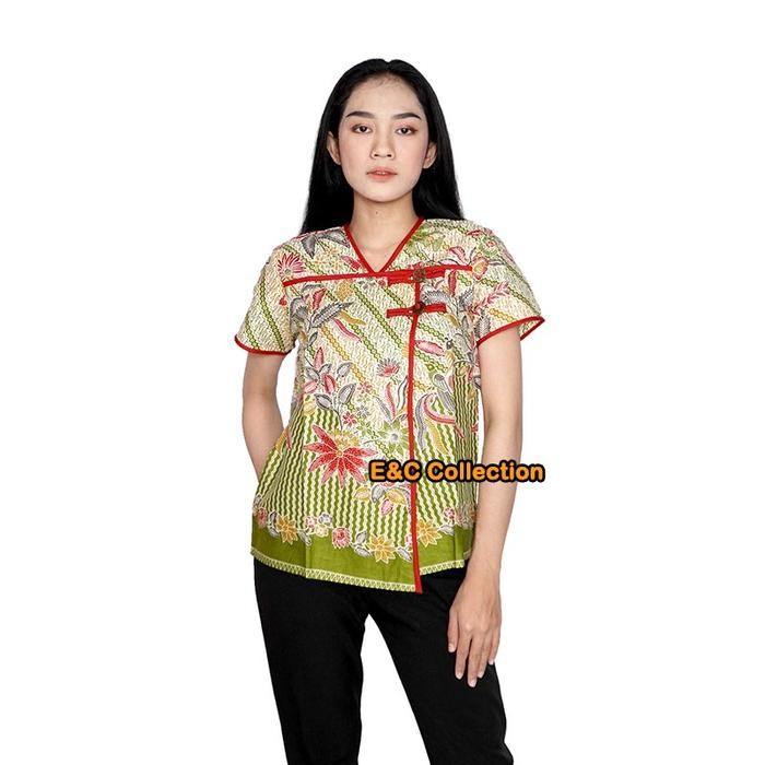 [Promo]New Blouse Batik Monami - Atasan Batik Wanita – Blouse Modern – Batik Kancing Depan - Baju Ke