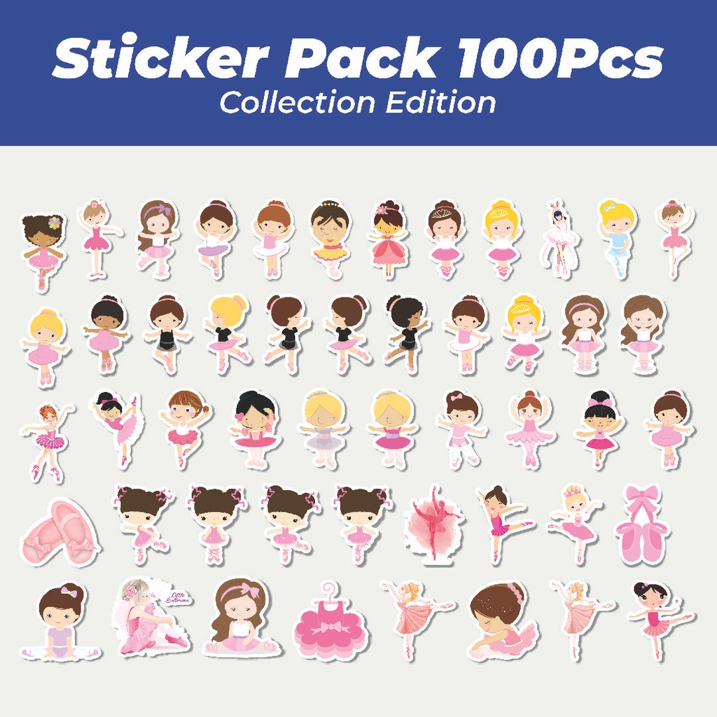 

Hot Stiker Balerina/Penari Balet Lucu Anti Air Stikers Berperekat Waterproof Sticker Decal Buat Motor Helm Buku Journal Koper Casing HP Laptop Botol Minum