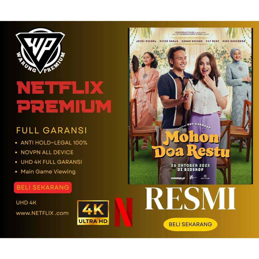 NETFLIX PREMIUM UHD4K-NOVPN-ALLDEVICE DUARASI 30-90HARI BESTSELLER RESMI LEGAL & FULLGAR100% AMANAH 