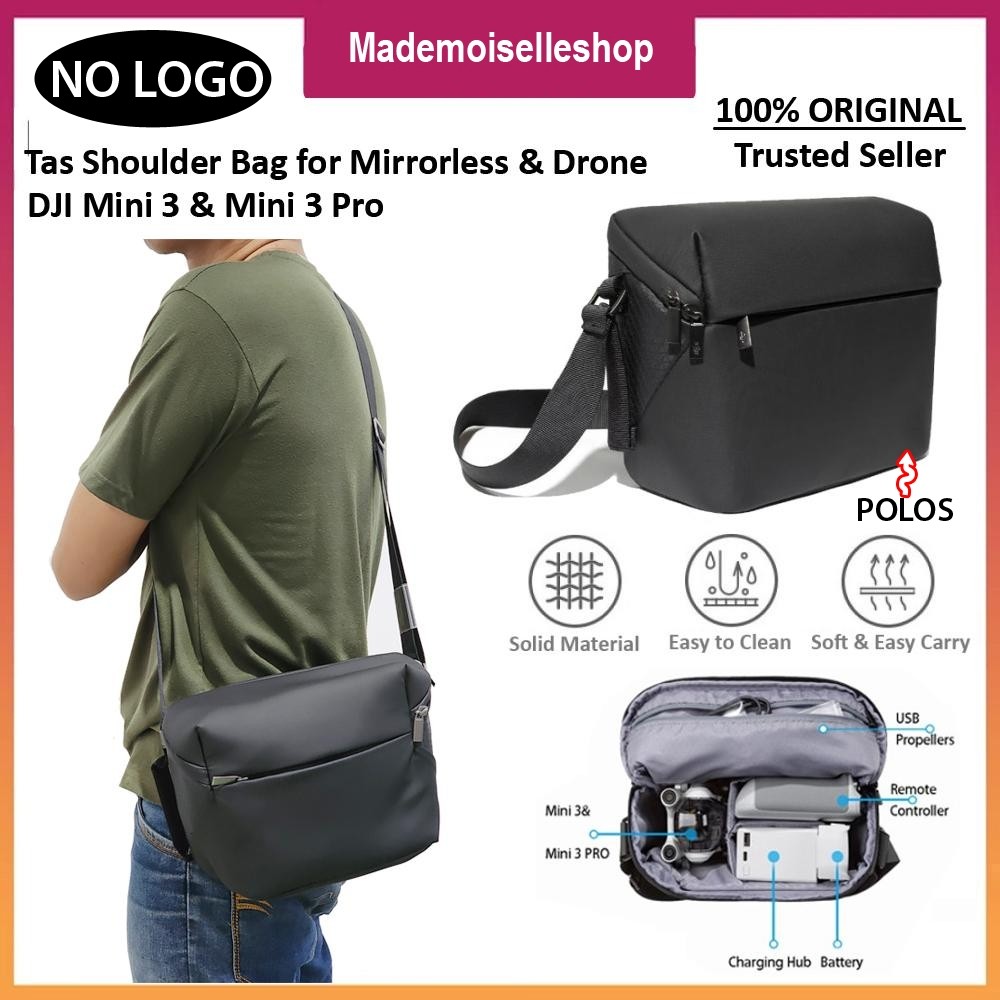 No Brand Tas Drone Mini SE - Mini 2 - Mini 3 - Mini 3 Pro Shoulder Bag S21 - Tas Kamera Multifungsi 