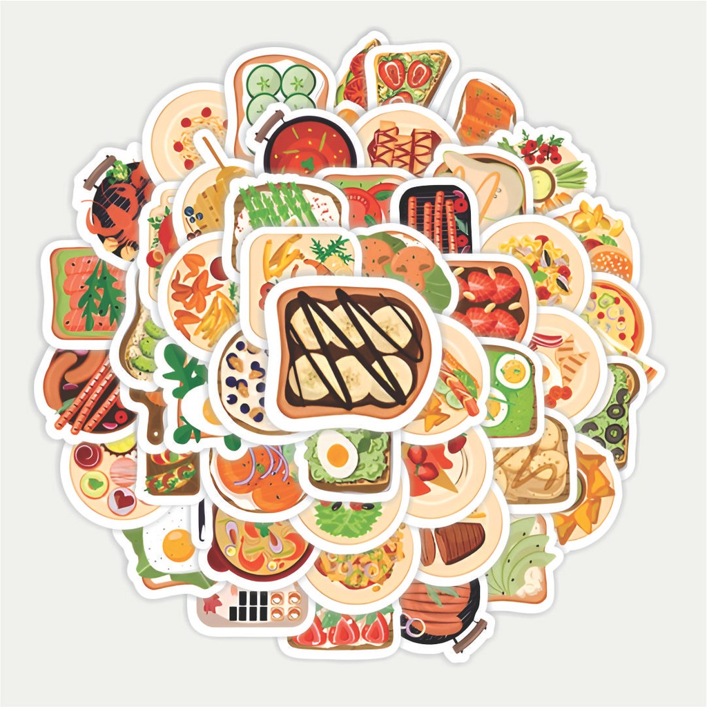 

Sticker Pack Stiker Delicious Breakfast Gourmet [Sarapan Lezat Gourmet] | Sticker TUMBLR | Stiker LAPTOP KOPER HELM