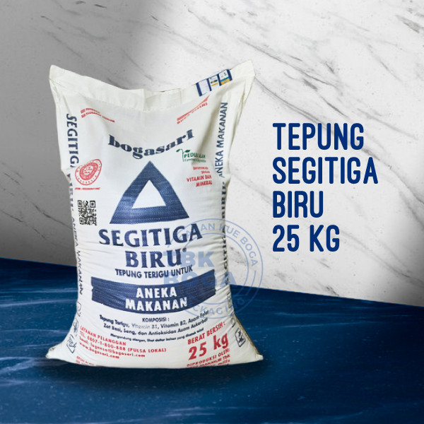 

Segitiga Biru Tepung ( 25 kg ) Eko Protein Sedang Terigu Bogasari