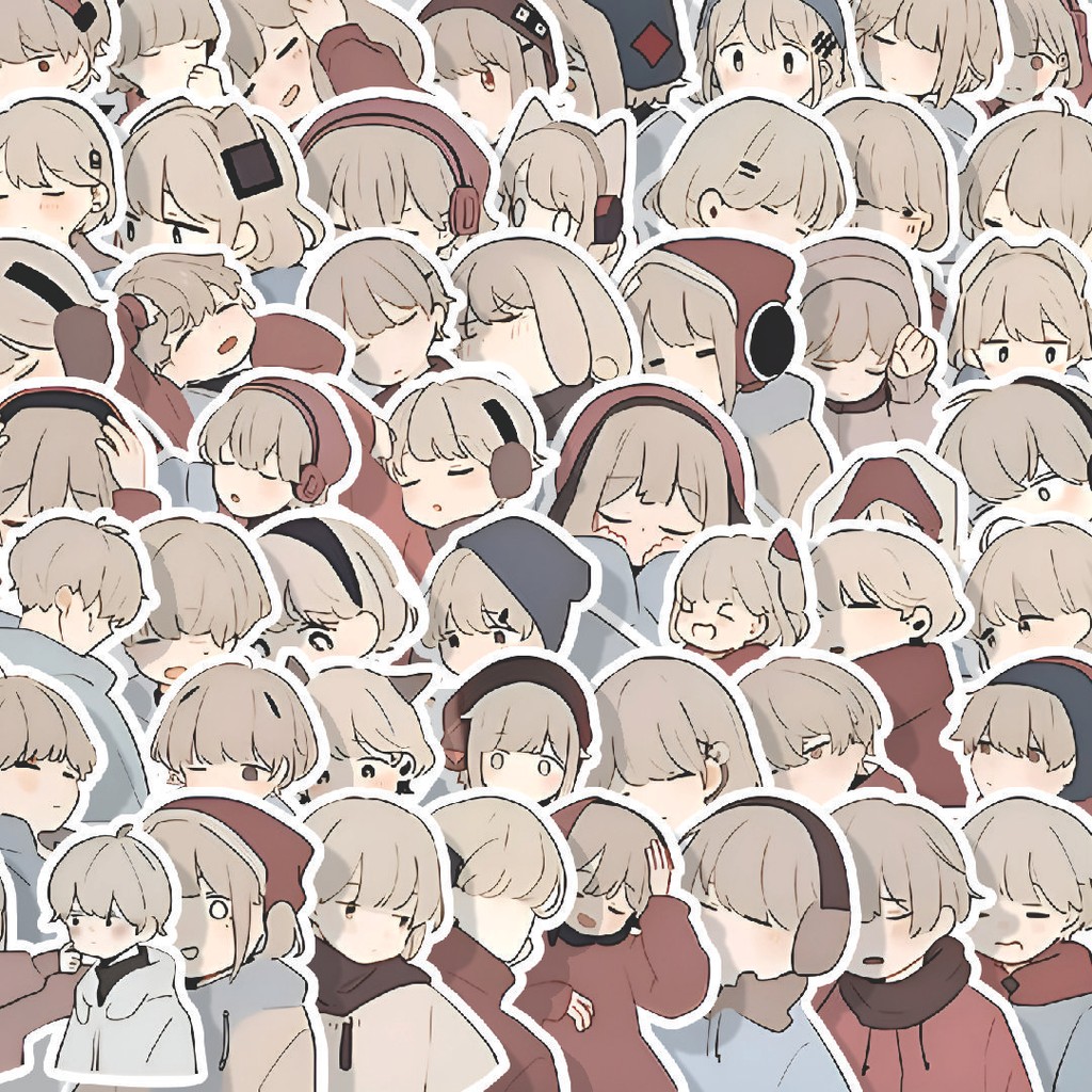 

Stiker Cutting Pack Stiker Cartoon Couple Costum Isi 100Pcs Series Aesthetic Lucu Keren Untuk Koper Bahan Vynil