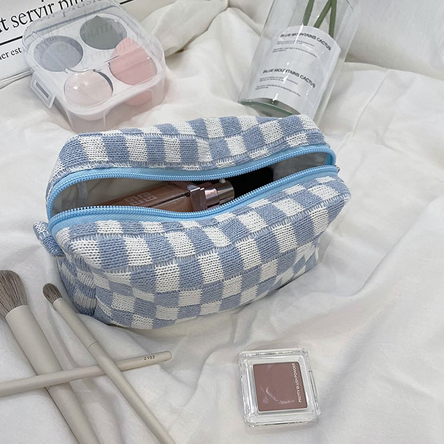 

Cute Pencil Case Storage bag Cosmetic Bag Large capacity Knitting INS Korean Stationery school Supplies