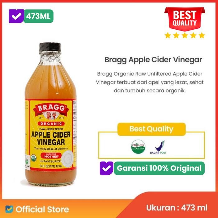 

Hot Produk Bragg apple cider vinegar original cuka sari apel organik 473ml 946ml - 473ml Terbaik dan Terlaris