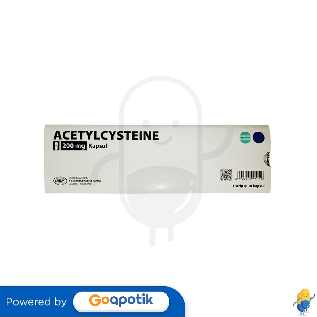 Acetylcysteine Mahakam 200 Mg Strip 10 Kapsul
