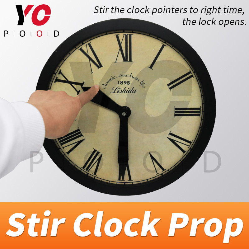 

YOPOOD Clock Prop Escape Room in Real Life Stir clock in correct time to unlock takagism game prop set certain time previously