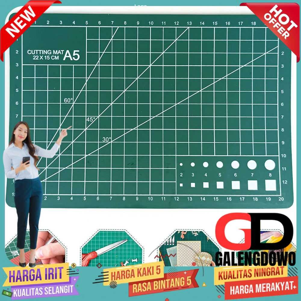 

HUAN MEI Working Pad Cutting Mat Alas Potong Papan Kerja A5 22x15cm - GKSA4