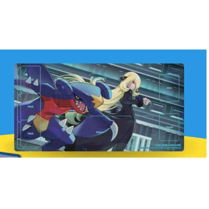 Pokemon Rubber Playmat Cynthia And Garchomp 9433295