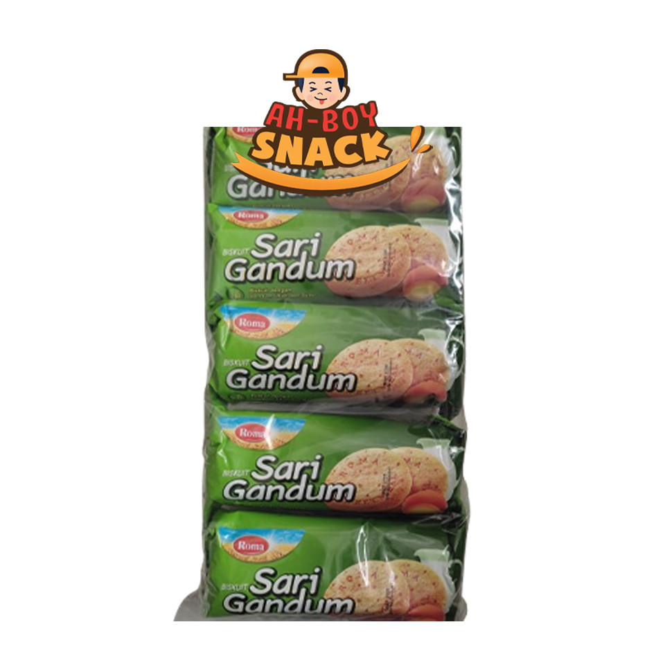 

[1 PAK] SARI GANDUM ROLL PER PAX ( 149 GRAM X 5 PCS ) - AHBOY SNACK