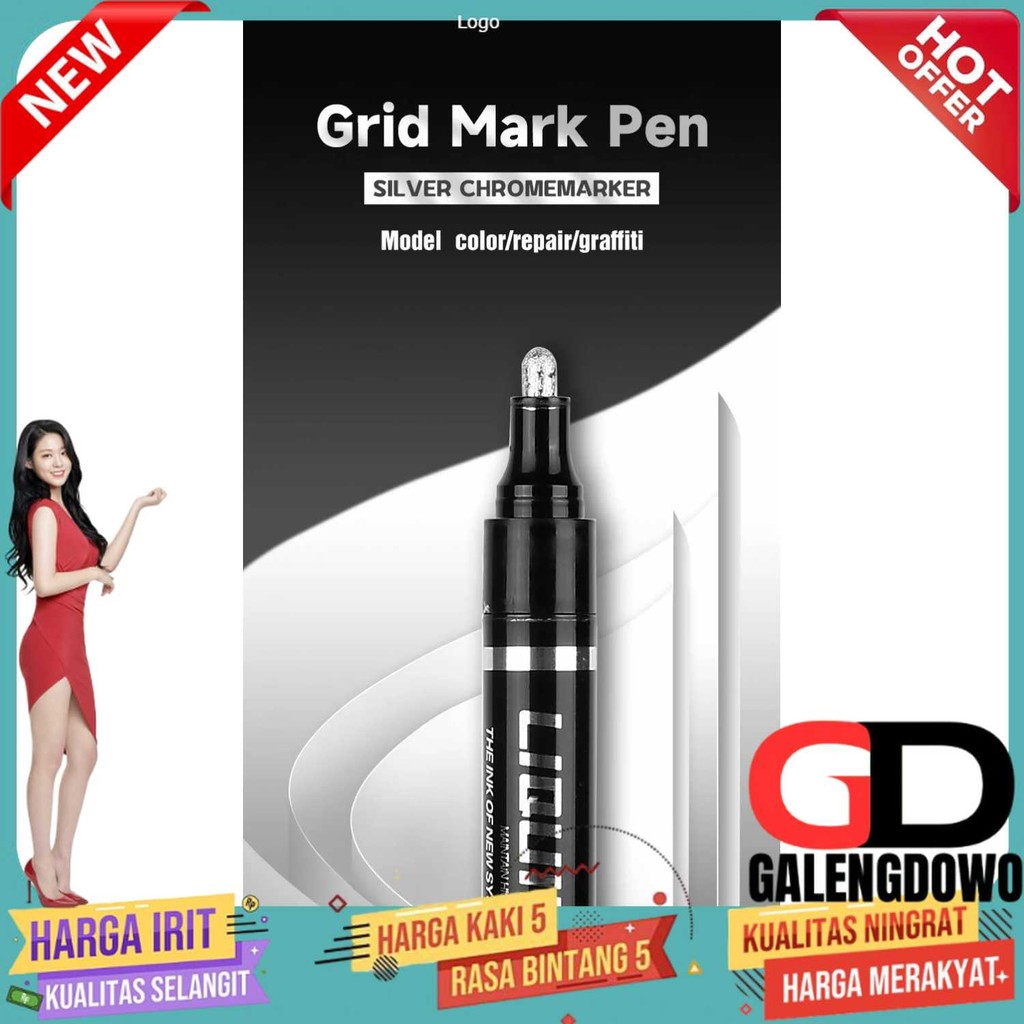 

GuangNa Spidol Permanen Marker Metallic Chrome Waterproof 2mm - 843C