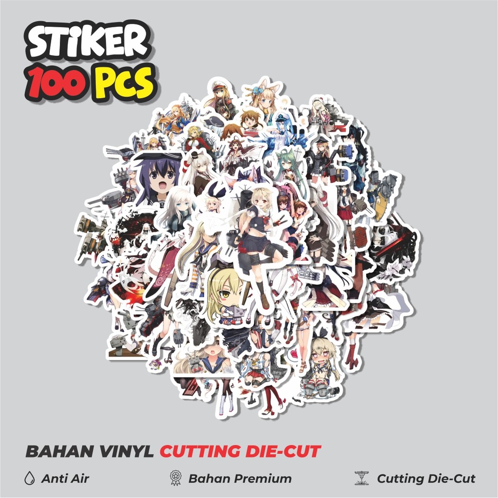

Terbaru! 50 pcs Stiker Anime Game Series Kantai Collection Character 5 Dekorasi Lucu Kreatif untuk Notebook, Skateboard, HP