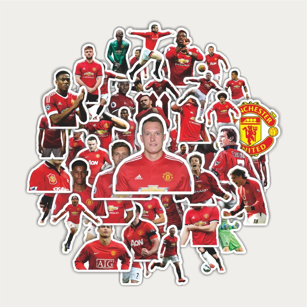 

Sticker Pack Stiker Football Series Manchister United | Sticker TUMBLR | Stiker LAPTOP KOPER HELM