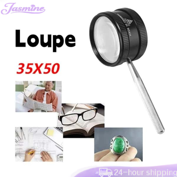 

Magnifying Glass Lampu 3 LED Definisi Tinggi Lensa Handheald Magnifier Lup