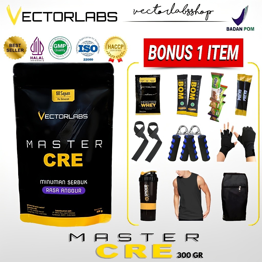 Vectorlabs Master Cre Creatine 60 Serving 300gr Creatine Monohydrate
