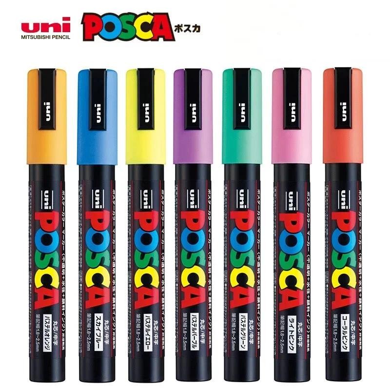 

Uni Posca PC-1M 3M 5m marker pen, acrylic paint acrylic paint pen full color markers art supplies stationery painting graffiti