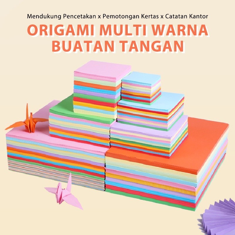 

Kertas Origami 100Lembar Warna Pastel Timbal Balik Berkualitas Premium