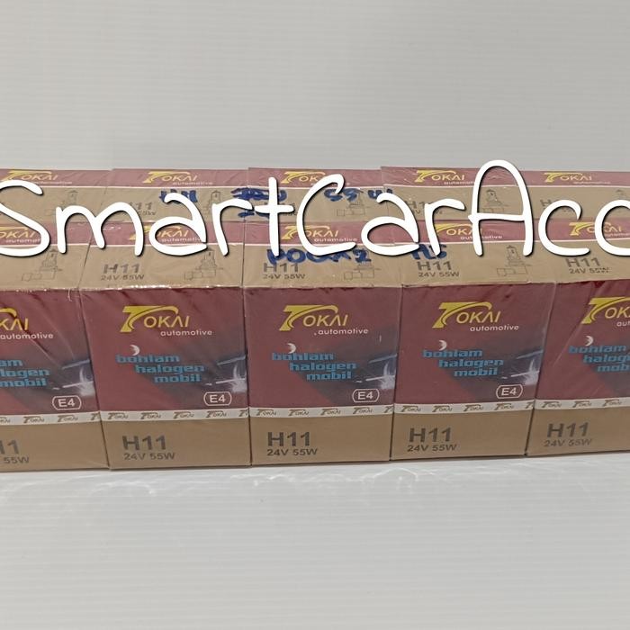 BOHLAMP DOP LAMPU HALOGEN H11 24V 100 WATT TOKAI PREMIUM
