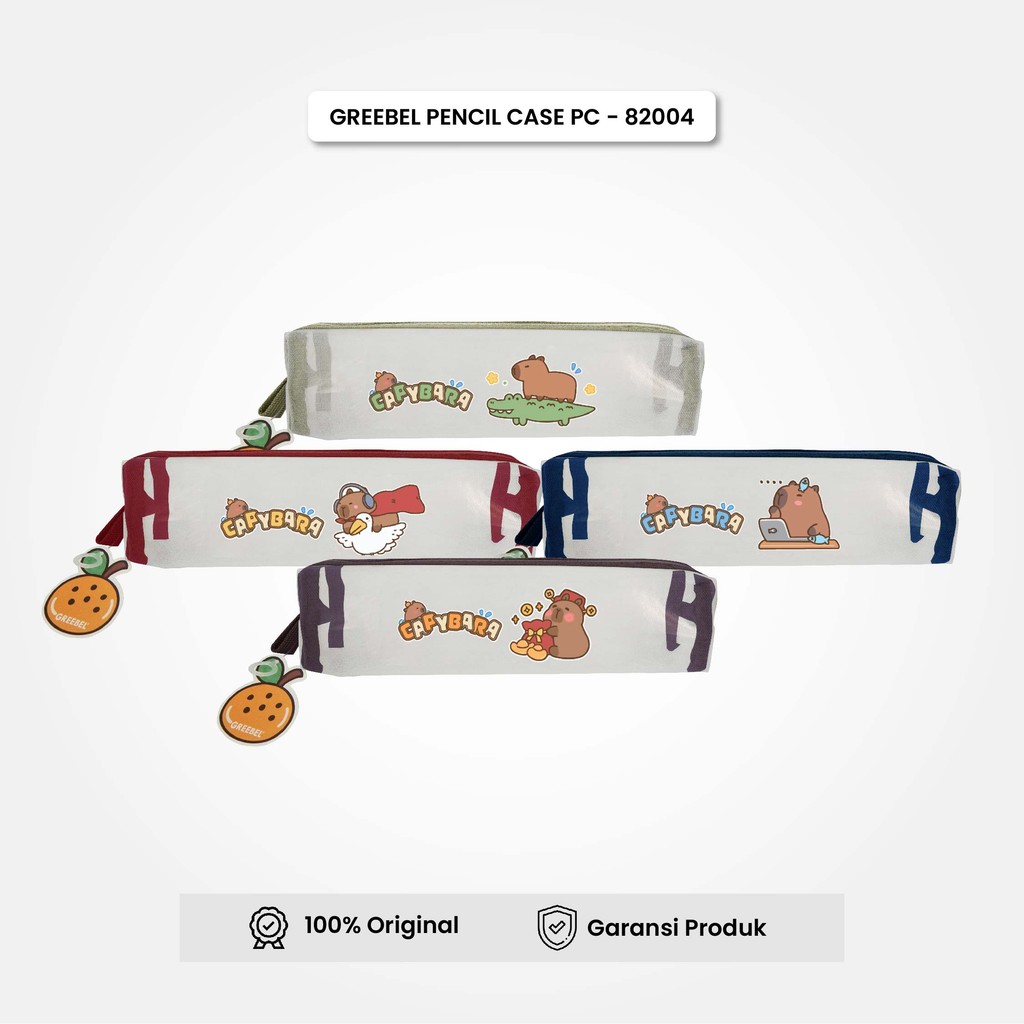 

GREEBEL Tempat Pensil Capybara / Kotak Pensil (PB 82004) / Pencil Case / Pensil Bag