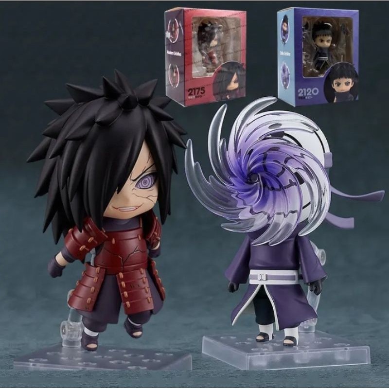 anime naruto uchiha madara uchiha obito nendoroid action figure model shippuden