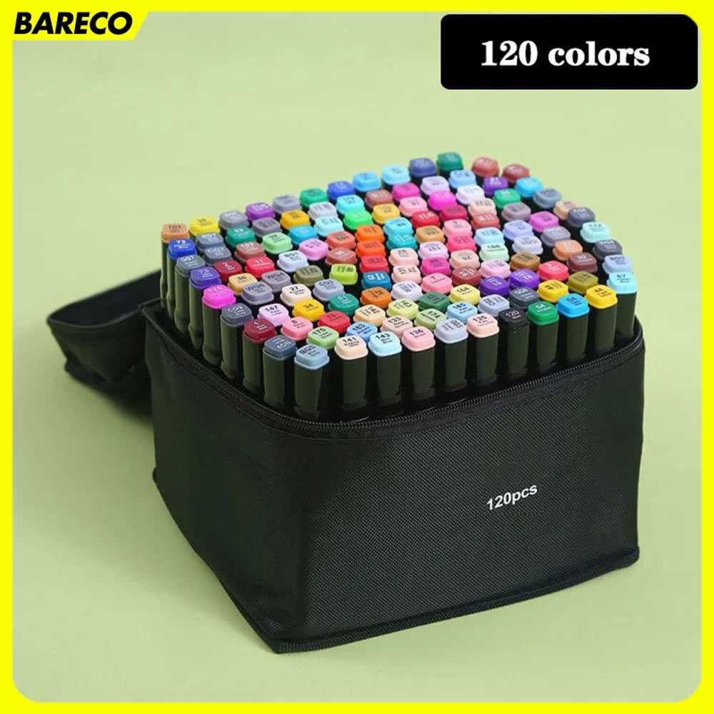 

Toddi Spidol Dual Side Fine Art Brush Art Marker Set 120 Warna - CY-006