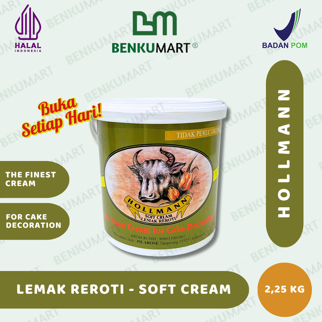 

Hollmann Soft Cream (2,25 Kg) | Lemak Reroti | HOLMANN SOFT CREAM 2250 gram