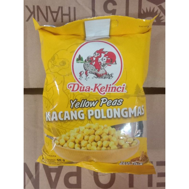 

Dua Kelinci yellow peas Kacang polongmas bbq 60g kacang polong original