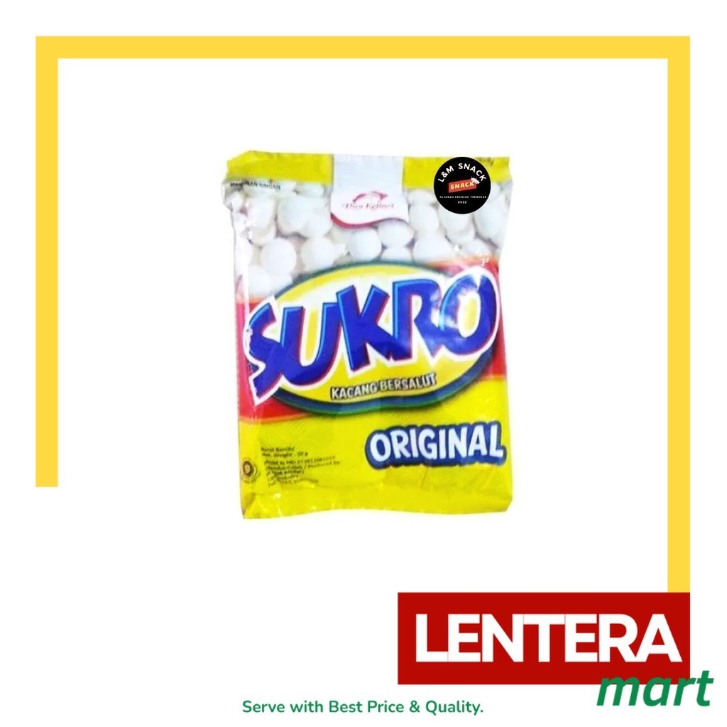 

Kacang Sukro Dua Kelinci Rasa Original 1 Pack Isi 10 pcs @20gr LenteraMart