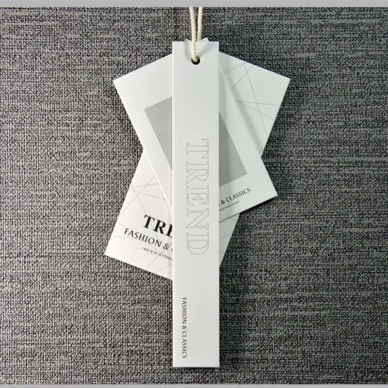 

Customized Clothing General Paper Printed Tag Wholesale custom customized Square Brown Garments Hang Tag with Printed Letters