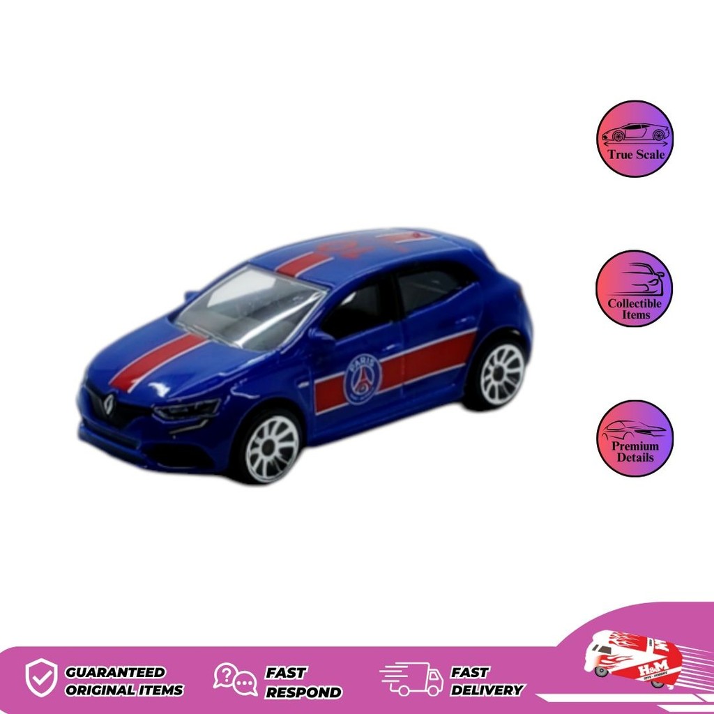 Majorette Paris Saint-Germany Renault Megane R.S Neymar JR 10 - Loose