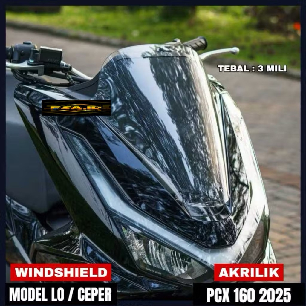 Visor PCX160 2025 - Visor PCX 160 New 2025 - Windshield PCX 160 2025 CKT_VARIASI