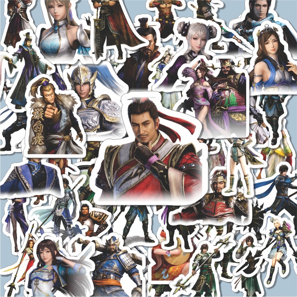 

100PCS Lucu Stiker Gamae Series Dynasty Warriors Character Mix 1 Stiker Aesthetic Stiker Anti Air Stikers Berperekat Waterproof sticker decal buat Motor Helm Buku Journal Koper Casing HP Laptop Botol Minum Hadiah anak