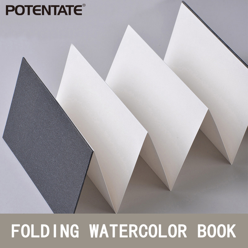 

Potentate 300Gsm Watercolor Folded Drawing Pad Organ Sketch Notebook Cold Press Paper for Designer Drawing Artist Student