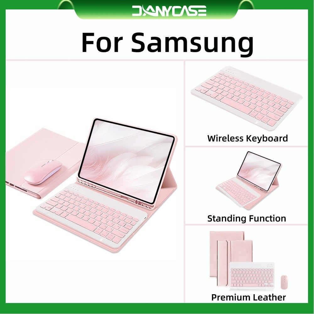 Terlaris DANYCASE Tablet Cover with Keyboard Mouse for Samsung Galaxy Tab A9 Plus case samsung tab s