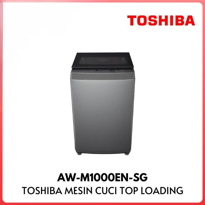 MESIN CUCI TOSHIBA AWM1000EN 9 KG TOP LOADING 1 TABUNG