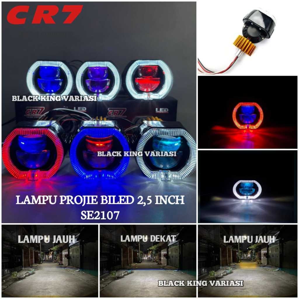 BOBUNSHOP  Lampu Biled Projie 2,5 inch Projie Biled Matrix 2.5inch 2 Lensa Universal Lampu Matrix 2.