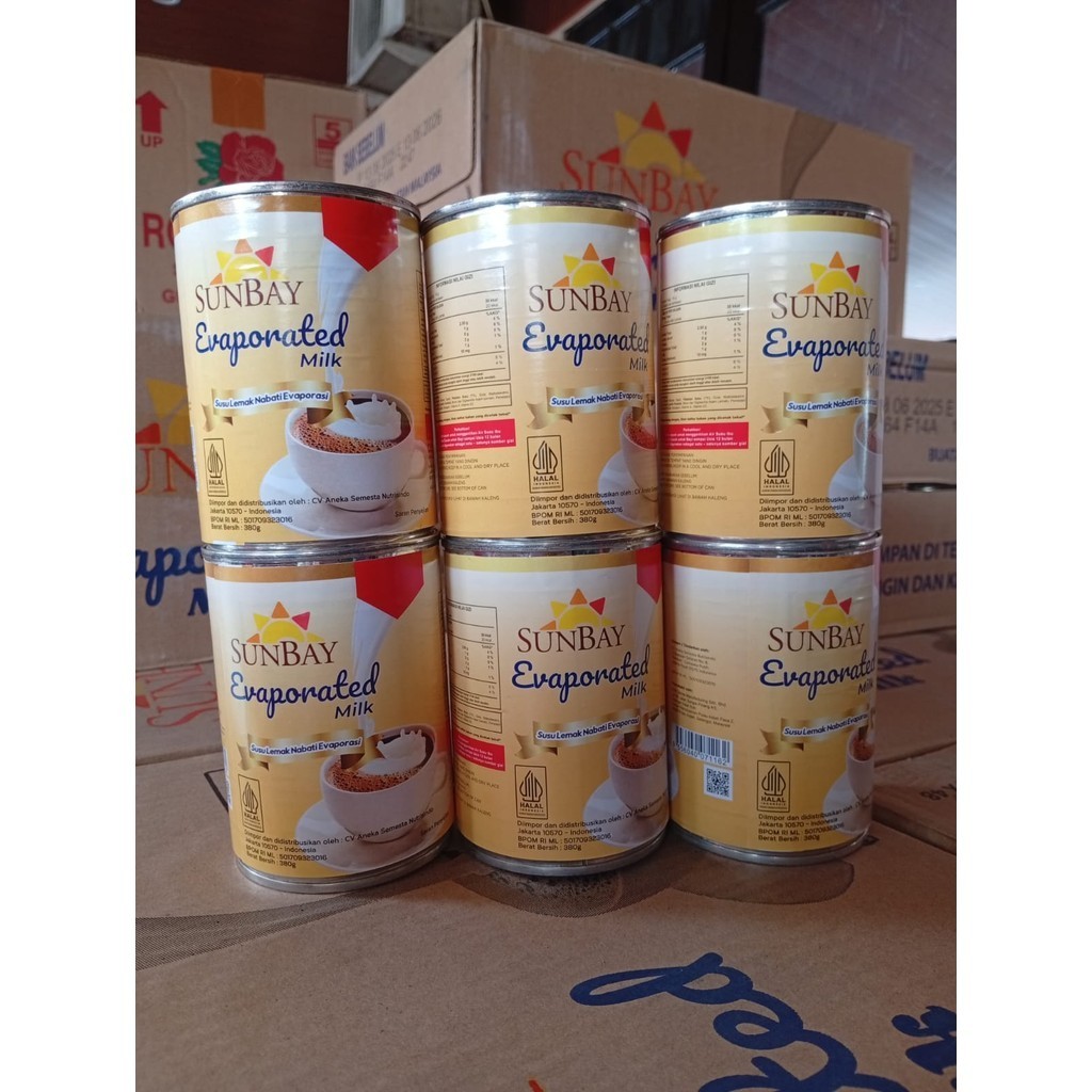 

Evaporated sunbay per 6 kaleng/1 kaleng evaporasi f&n/evaporasi sunbay/sunbay evaporated milk