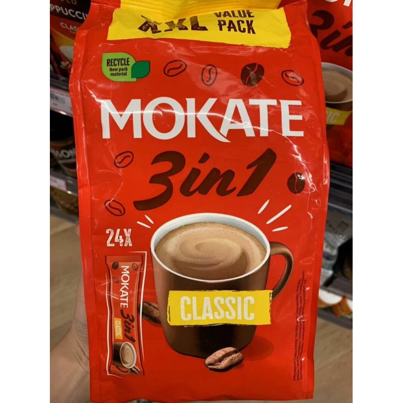 

MOKATE COFFEE POWDER CLASSIC 3IN1 24 sachets