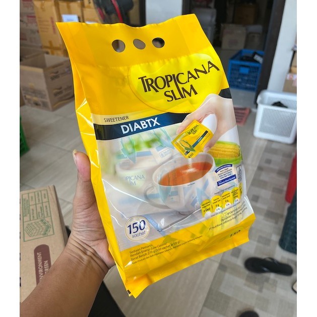 

GULA DIABETES Tropicana Slim DIABTX EXP 2028 Kemasan Besar isi 150 Sachet Diabetix Gula Diet Jos Mart